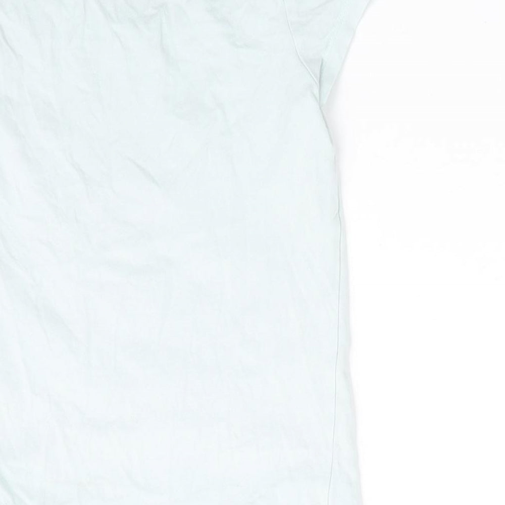 Blue Zoo Girls Blue Basic T-Shirt Size 5-6 Years - Mermaid Hair Don't Care