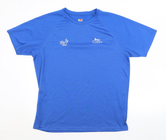 Mens UK Size L Preworn Blue Casual