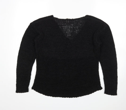 Womens UK Size M H&M Black Pullover Jumper