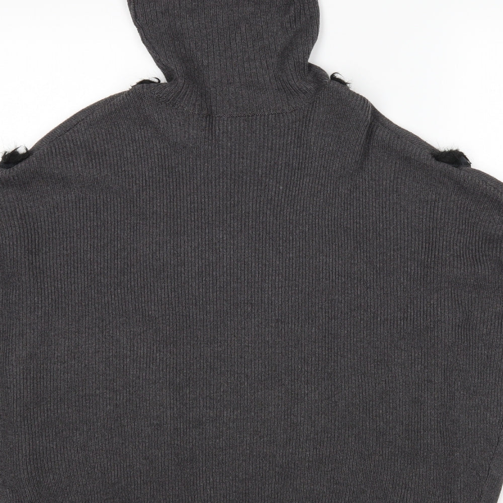 Womens UK Size S River Island Grey Pullover Jumper