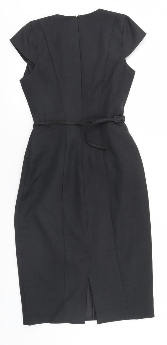 Autonomy Womens Grey Pencil Dress Size 10