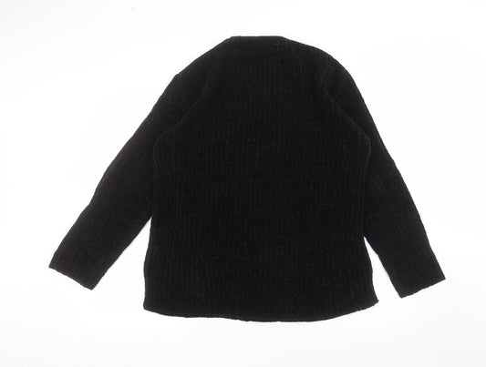 Womens UK Size M mackays Black Pullover Jumper