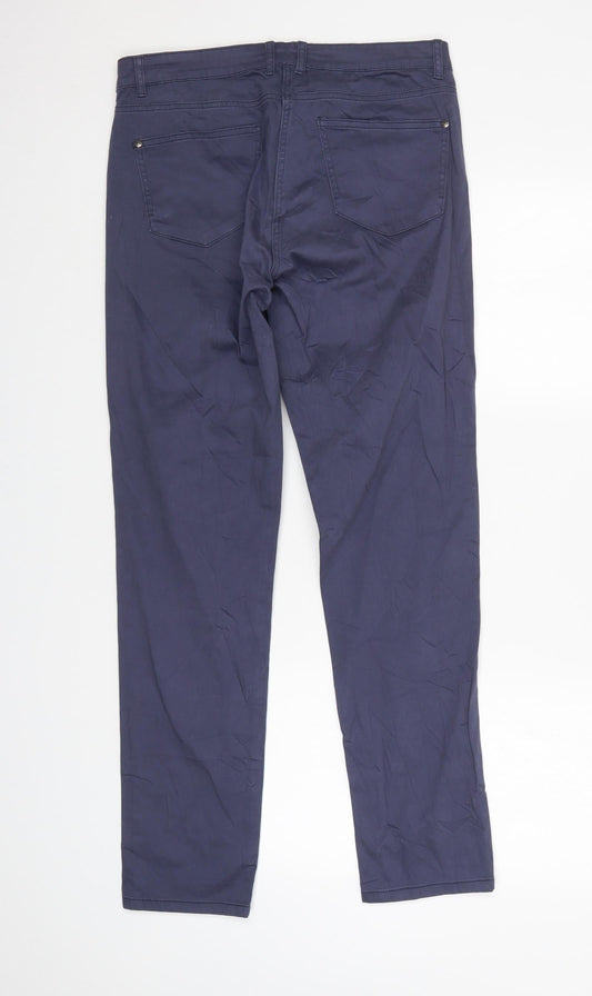 Womens UK Size 12 BLUE MOTION Regular Fit Skinny Blue Jeans