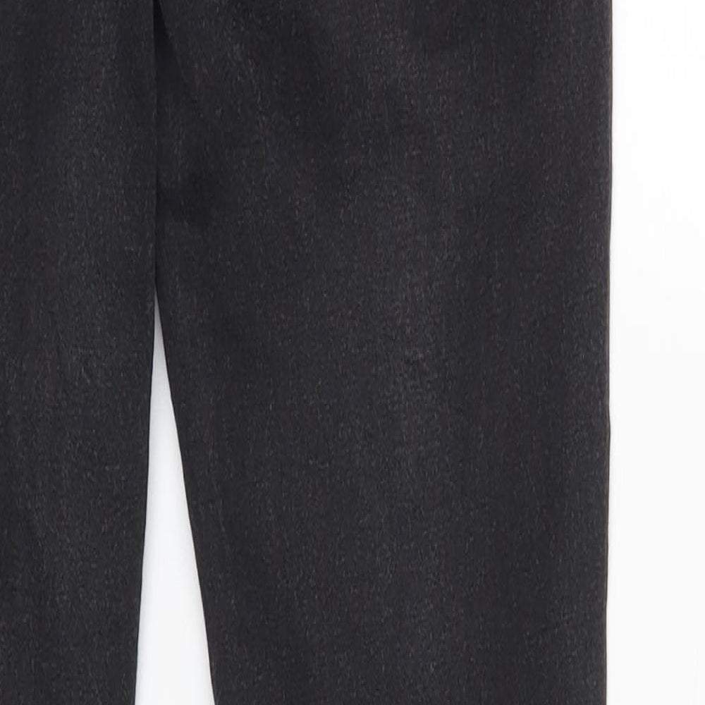 Womens UK Size 8 Preworn Regular Fit Tapered Black Jeans