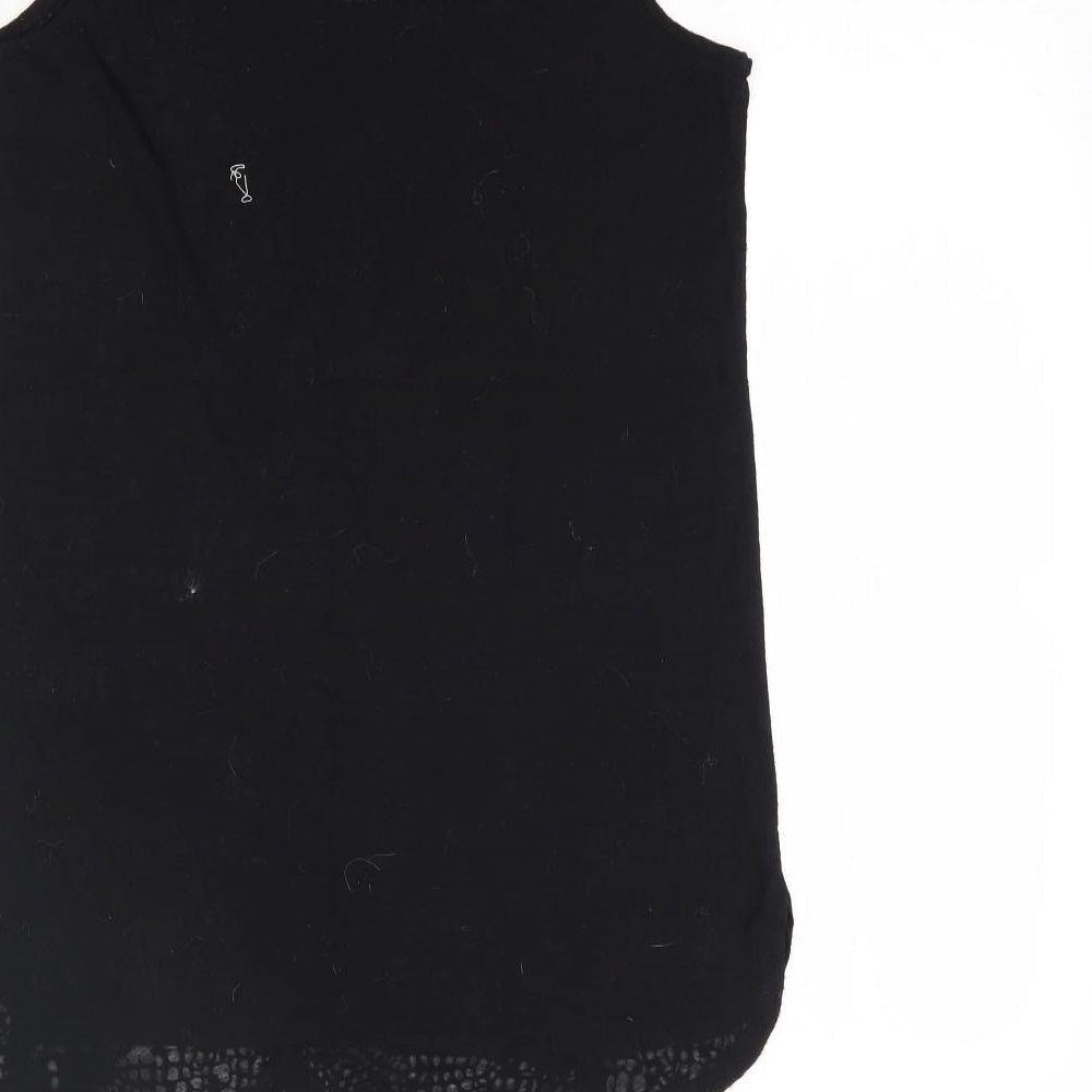 Womens UK Size 10 NEXT Black Basic Tank