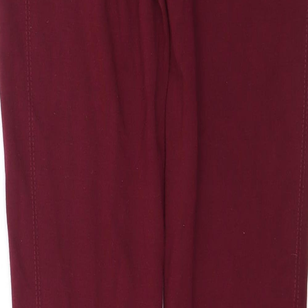 Womens UK Size 8 New Look Red Leggings