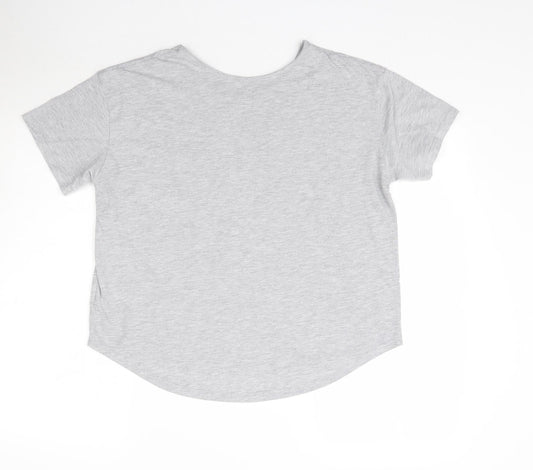 Matalan Womens Grey Basic T-Shirt Size M - Live a Latte
