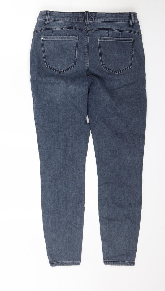 Denim Co. Womens Blue Denim Skinny Jeans Size 14 L28 in