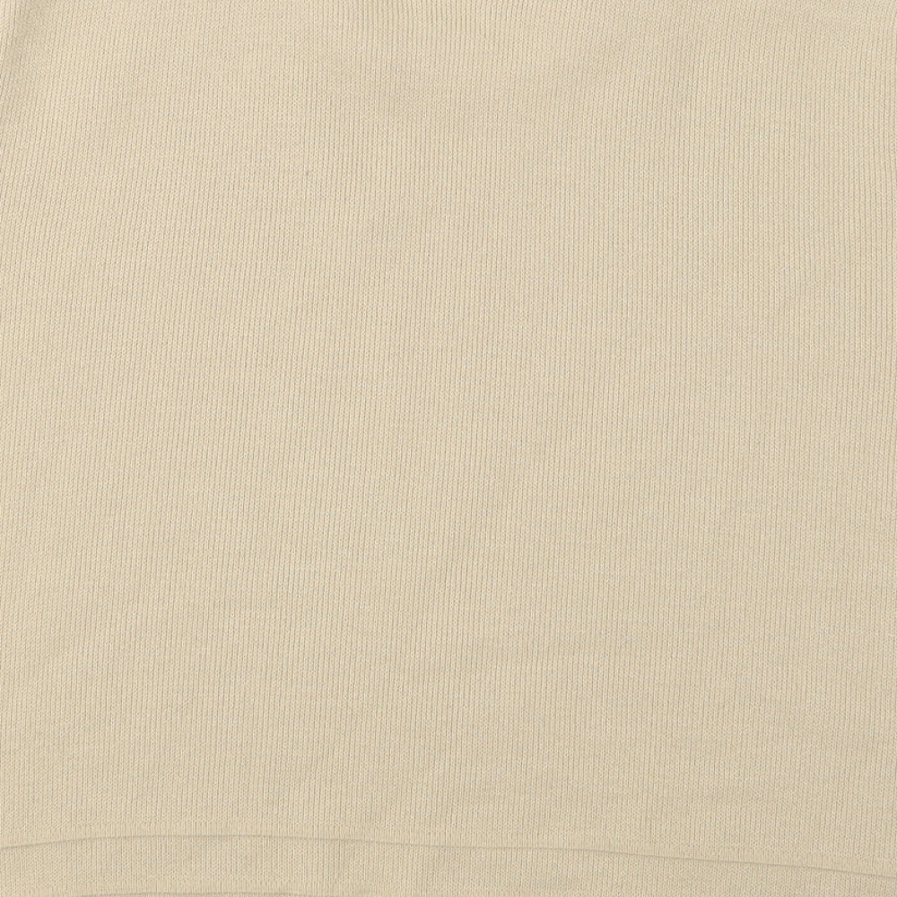 4 Me Womens Beige Knit Pullover Jumper Size M