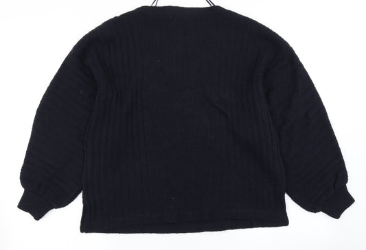 TU Womens Blue Knit Pullover Jumper Size 14