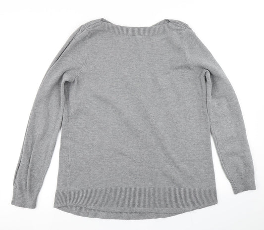 TU Womens Grey Knit Pullover Jumper Size 14