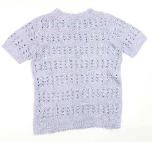 Anthology Womens Purple Knit Pullover Jumper Size 12