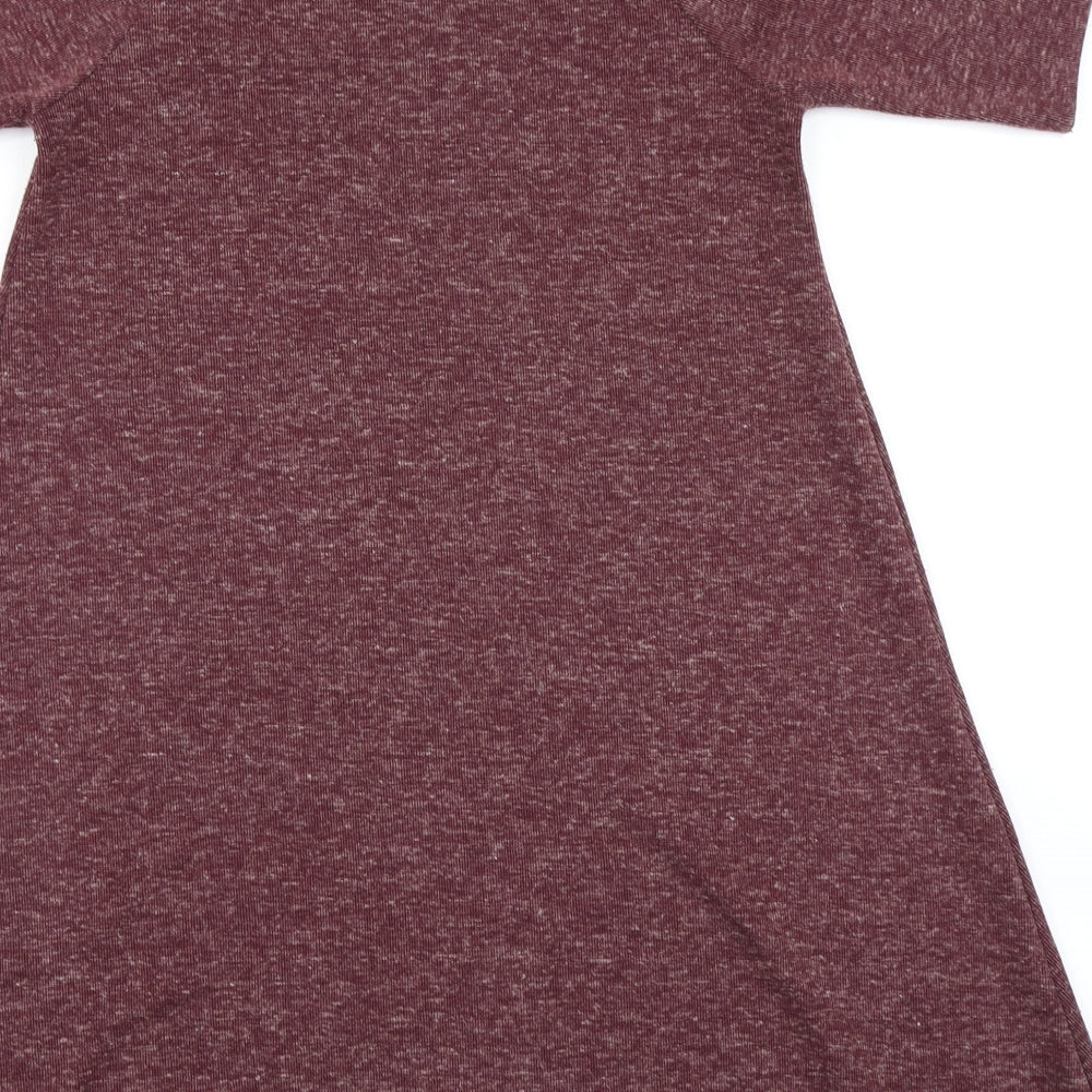 George Womens Purple A-Line Size 8