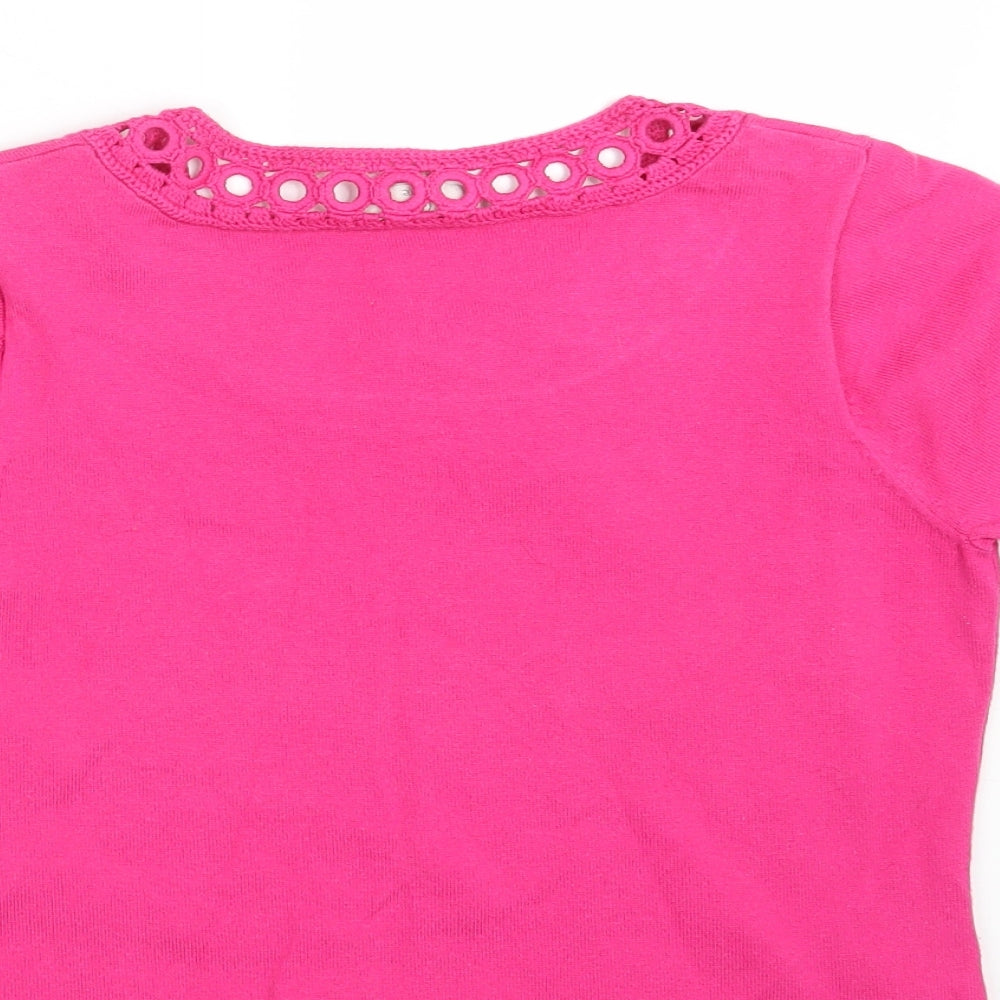 Womens UK Size S CC Pink Pullover Jumper