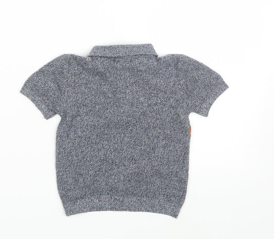 NEXT Boys Blue Striped Basic Polo Size 6-9 Months