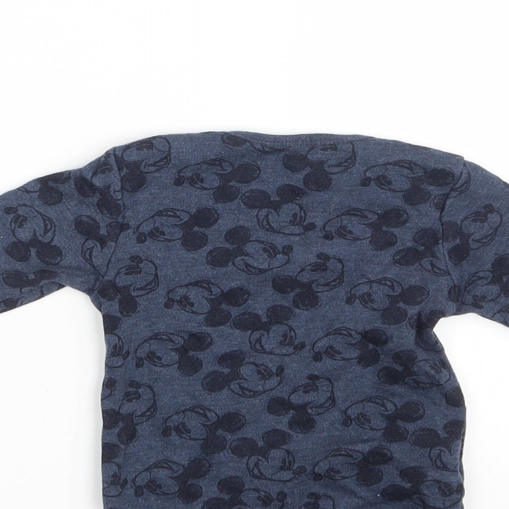 Primark Baby Blue Animal Print Romper One-Piece Size 6-9 Months