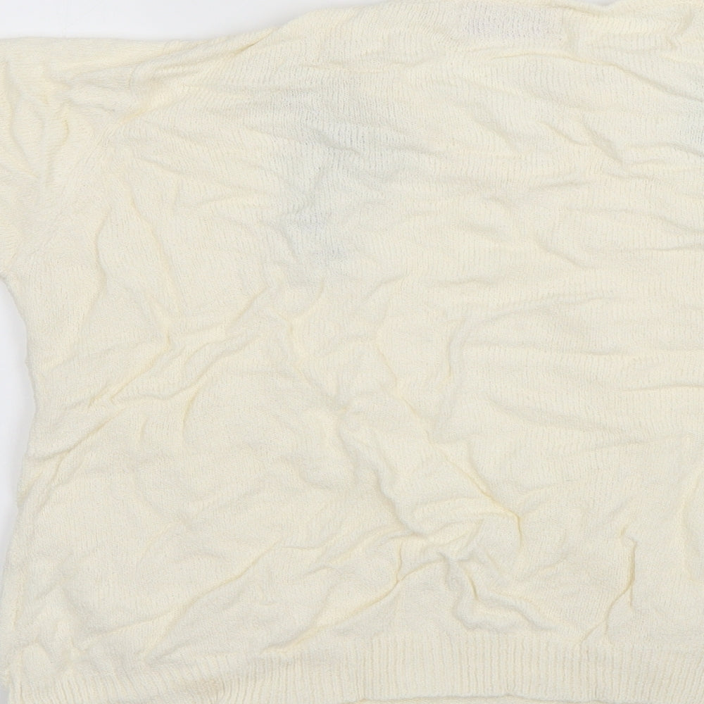 Womens UK Size 18 EWM White Pullover Jumper
