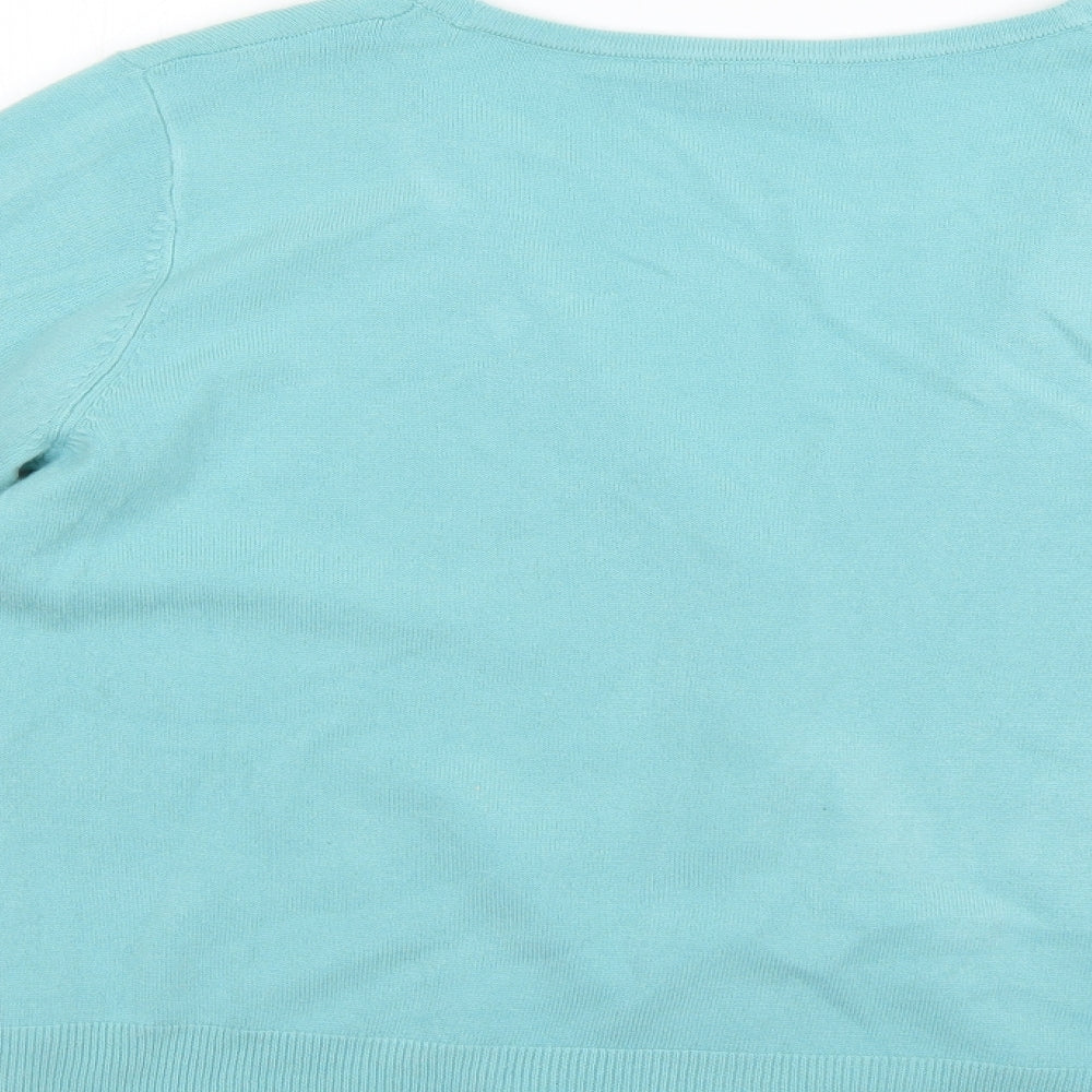 TU Womens Blue Cardigan Jumper Size 16