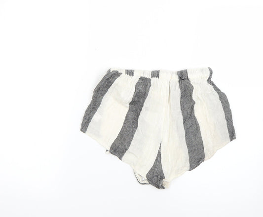 ASOS Womens Multicoloured Striped  Cut-Off Shorts Size 8