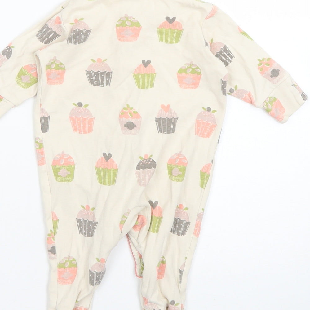 NEXT Baby Beige Geometric Babygrow One-Piece One Size