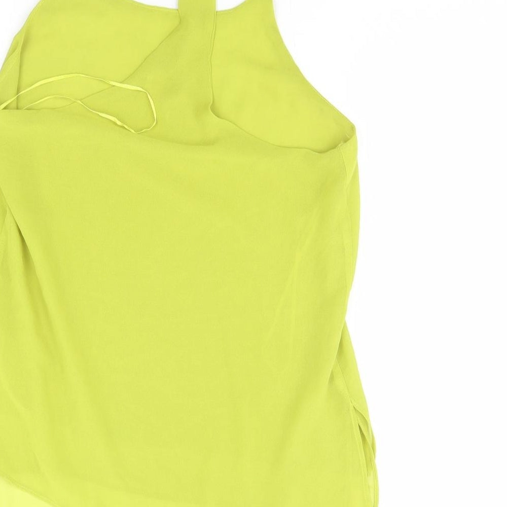 Womens UK Size 10 Cameo rose Green Basic Tank