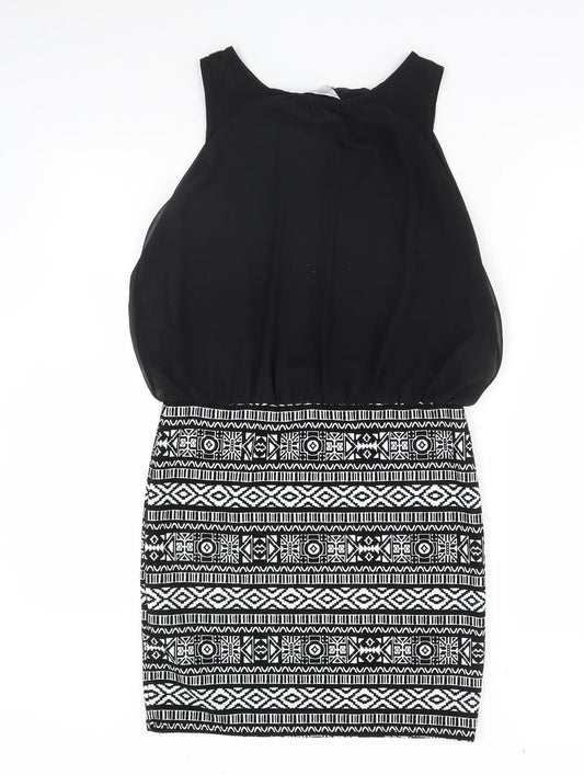 New Look Womens Black Pencil Dress Size 10