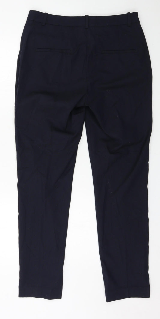 Womens UK Size 10 H&M Regular Fit Blue Trousers