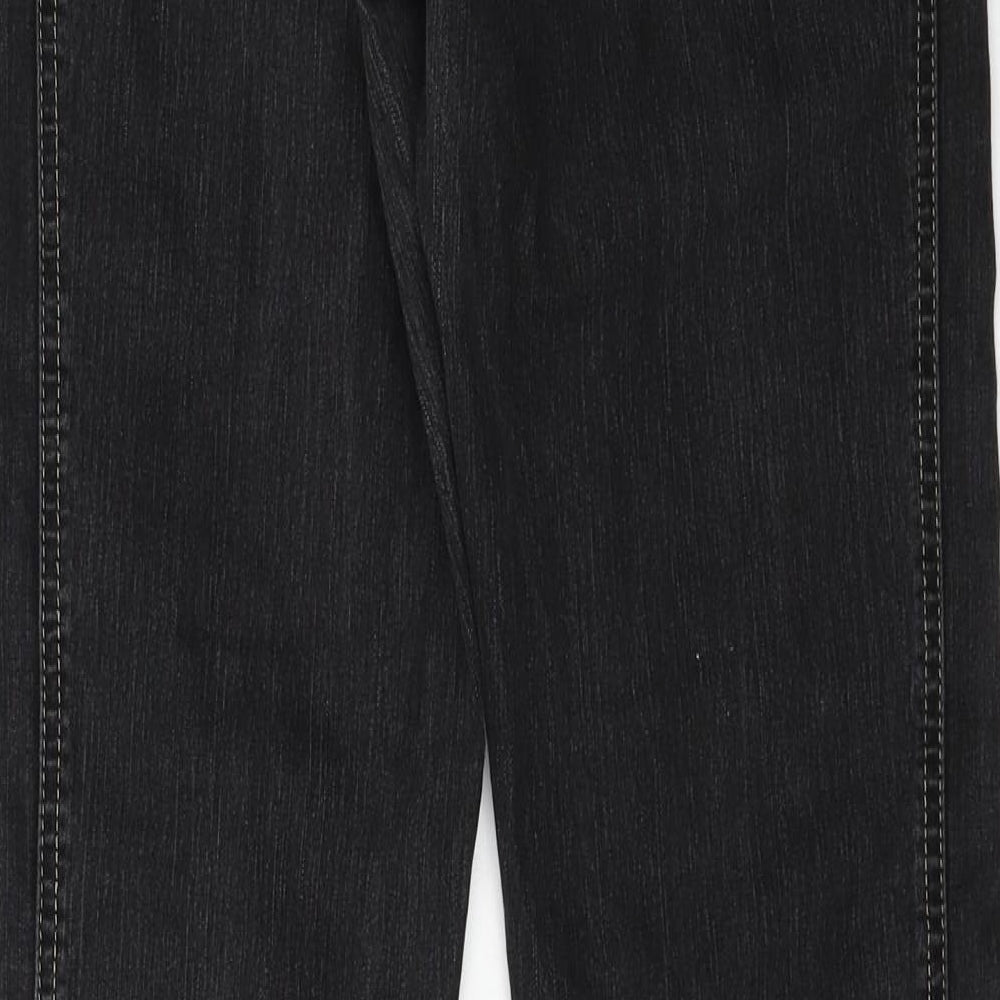 Preworn Womens Grey Denim Straight Jeans Size 30 in L31 in