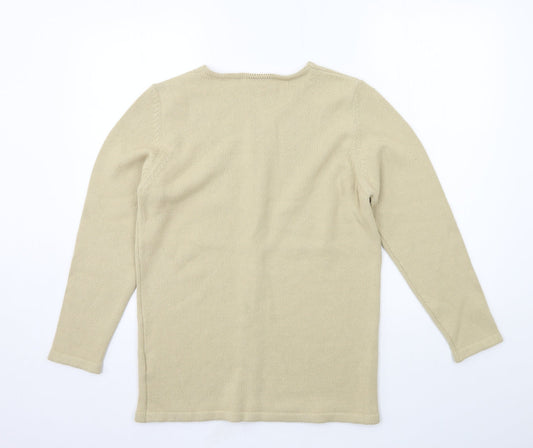 Womens UK Size 8 Cotswold Beige Pullover Jumper