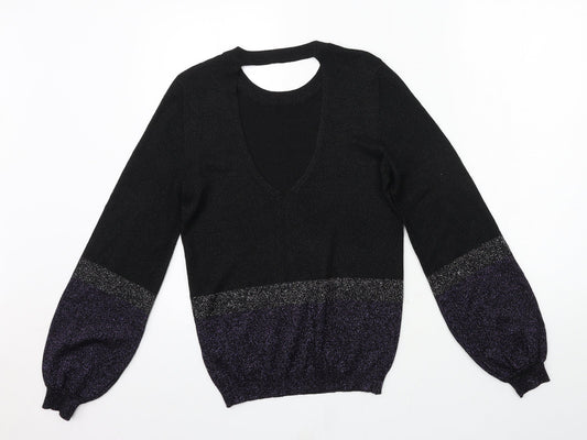 George Womens Black Knit Pullover Jumper Size 8