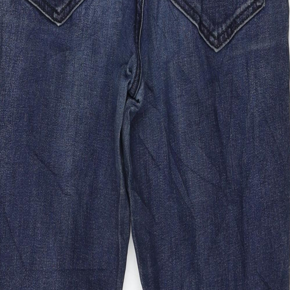 Brand and care label for Part Two women’s blue denim straight jeans, size UK 26, in, 25-inch leg