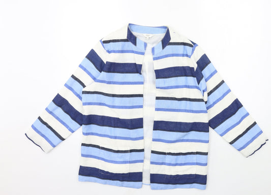 Womens UK Size 10 Cotton Traders Blue Jacket