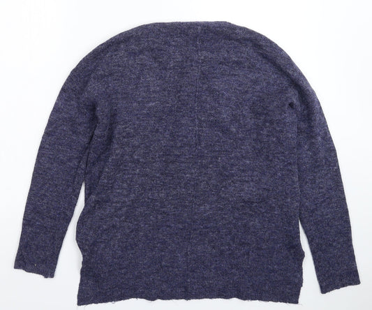 Womens UK Size M Papaya Blue Pullover Jumper