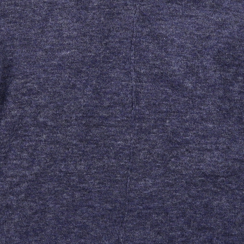 Womens UK Size M Papaya Blue Pullover Jumper
