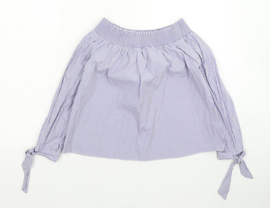 Womens UK Size 12 New Look Blue Basic Blouse