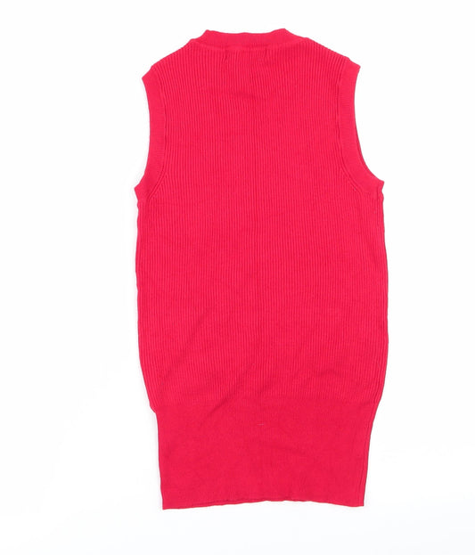 M&S Womens Red Basic Tank Size 10