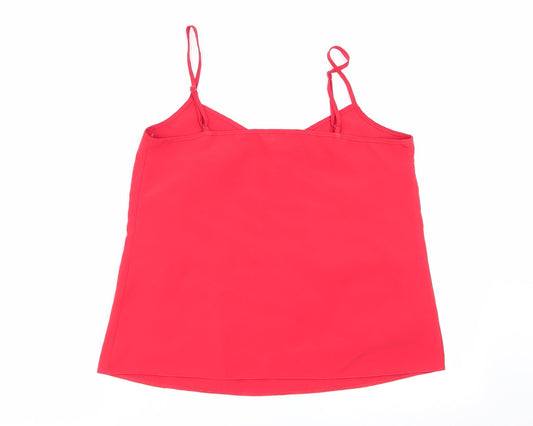 Miss Selfridge Womens Red Camisole Tank Size 10