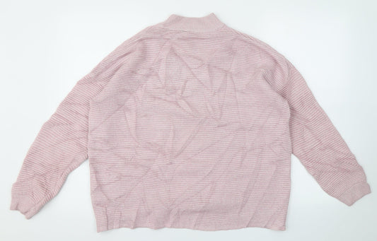 Womens UK Size M H&M Pink Pullover Jumper