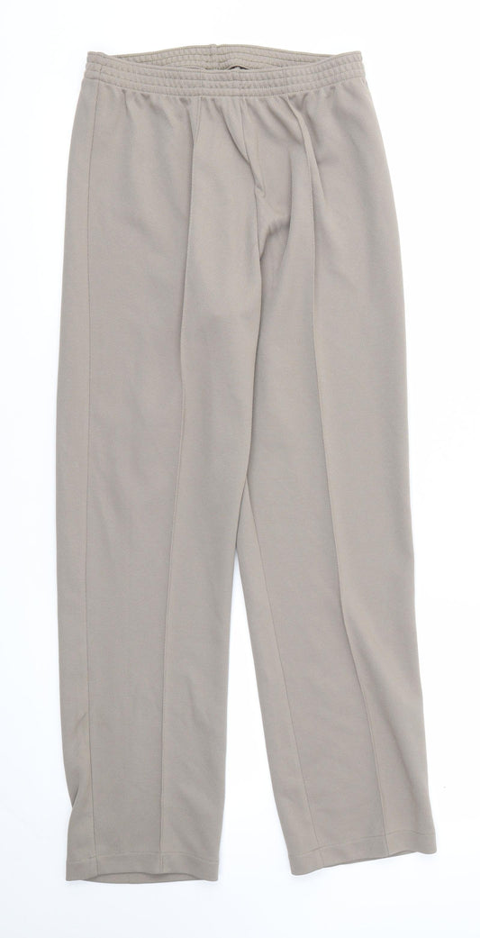 Womens UK Size 8 DAMART Regular Fit Beige Trousers