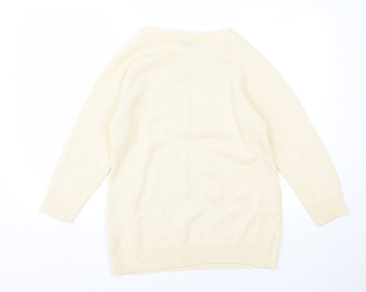 Womens UK Size S Originals Beige Pullover Jumper
