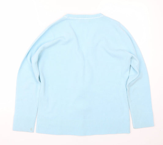 Womens UK Size M Bonmarche Blue Cardigan Jumper