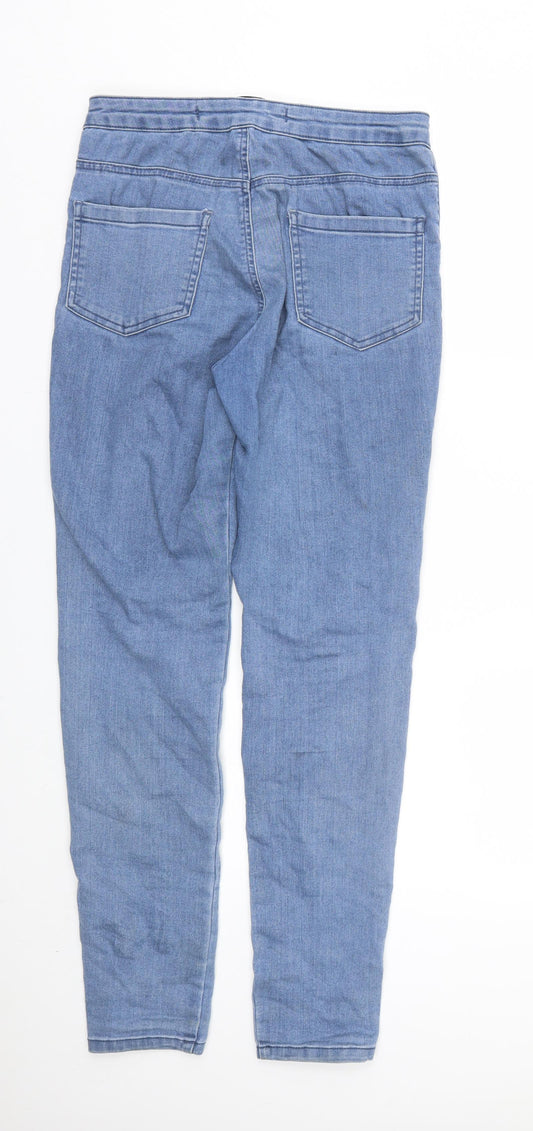 Primark Womens Blue Denim Skinny Jeans Size 10 L29 in