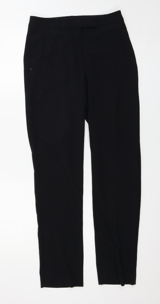 Womens UK Size 8 Marks and Spencer Regular Fit Black Trousers