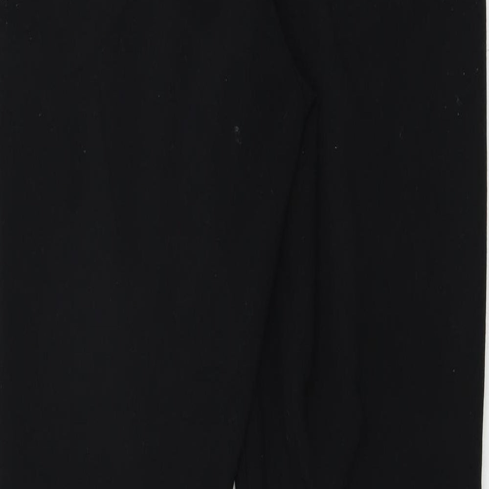 Womens UK Size 8 Marks and Spencer Regular Fit Black Trousers