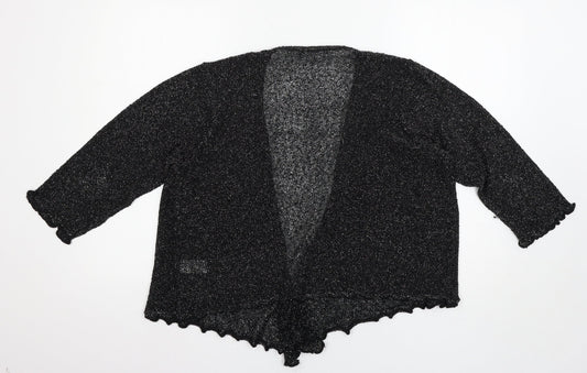 Womens UK Size M BM Black Cardigan Jumper