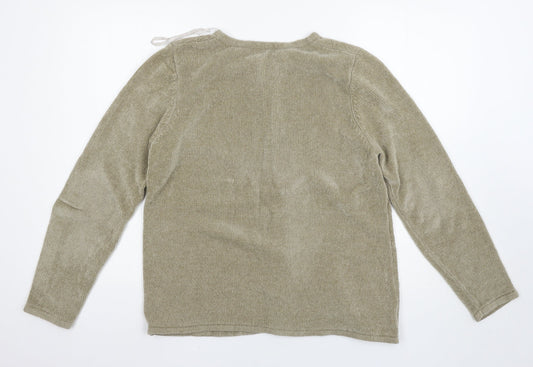 Womens UK Size M Bonmarché Beige Cardigan Jumper