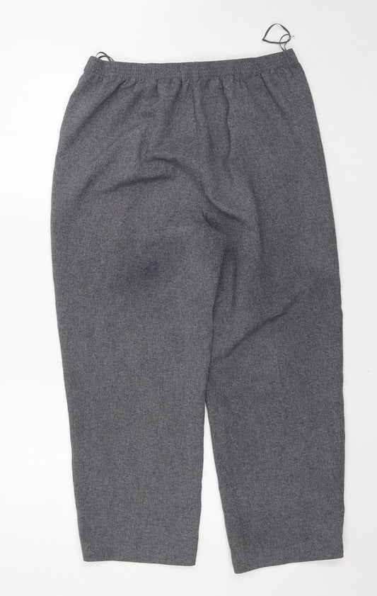 BM Womens Grey Trousers Size 12 L25 in