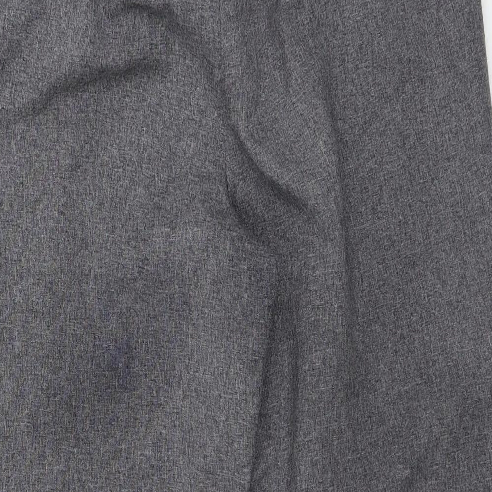 BM Womens Grey Trousers Size 12 L25 in