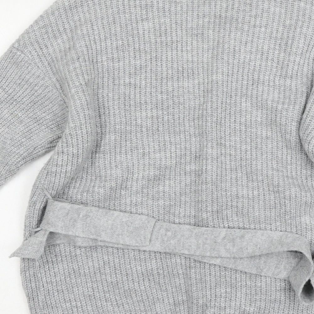 Womens UK Size XS George Grey Cardigan Jumper