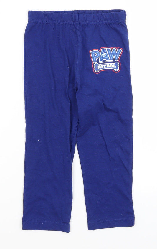 Paw Patrol Boys Blue Solid Pyjama Pants Size 2-3 Years